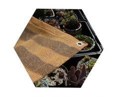 JDlept Sonnensegel, Rechteck Markisenüberdachung Außengarten Terrassenpflanze Swimmingpool 85% Beschattungsrate Sonnenschutz. (Color : Yellow Coffee Stripe, Size : 1.8m*1.8m)