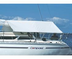 Compass Sonnensegel/Bootszubehör zum Sonnenschutz, UV-stabilisiert, Ösen aus INOX, Sonnenschutzsegel mit Stausack, 888007