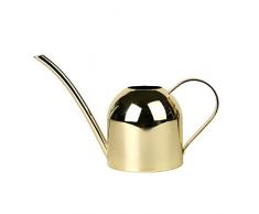 Edelstahl Gießkanne Klein Mini 500ml Giesskanne Blumengießkanne Metall für Zimmerpflanzen Gartengießkanne Blumenkanne Blumengießer,Gold