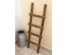 Uncle Joe´s Dekoleiter Handtuchhalter, Vintage, Shabby chic Holz 118 x 39 x 5 cm, Dunkelbraun