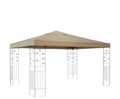 QUICK STAR Ersatzdach für Blätter Pavillon 3x3m Pavillondach Sand Ersatzbezug