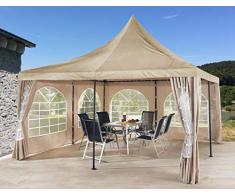 QUICK STAR Ersatzdach 4x4m für Lounge Pavillon Sahara Sand