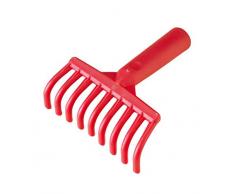 Saturnia 8240510 Rechen aus Kunststoff, Handrechen, mit Loch für Stiel