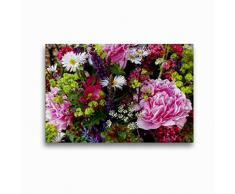 Premium Textil-Leinwand 45 x 30 cm Quer-Format Rosenstrauss | Wandbild, HD-Bild auf Keilrahmen, Fertigbild auf hochwertigem Vlies, Leinwanddruck von Martina Cross