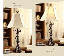 MILUCE Amerikanischen Land schreibtischlampe Europa Typ, die alte weisen Liege Lampe, schmiedeeisen Schlafzimmer, Wohnzimmer kreative vertraglich ländlichen Lampe (Form : C)