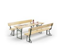 traturio Kinder Partygarnitur mit Rückenlehne, 150x45x52cm, Biertischgarnitur, Festzeltgarnitur