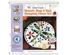 Diamond Tech Crafts Mosaik Trittstein kit-Bug A Boo, andere, Mehrfarbig