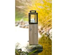 Pajoma Laterne, Sansibar, natur / schwarz, 16,5 x 16,5 x 61 cm, 12763