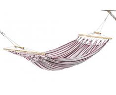 Chico-Doppelhängematte 350 x 190 cm - Synthetik, beige-rot