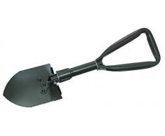 inet-trades BW Klappspaten mit Tasche in Oliv/grün, vglb. Bundeswehr/US Army Militär Schaufel/Feldspaten/Spaten aus Metall (Stahl). Ideal für Outdoor, Camping, Survival und Jagd. Original Produkt