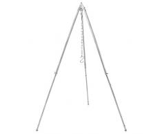 Grillplanet 1155 Dreibein für Gulaschkessel Kesselgulasch 160 cm extra stark, Silber