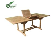 Mojawo XXL Premium Teak Tisch Gartentisch ausziehbar 180/120 x 120 x 75 cm aus nachhaltigen Plantagenanbau