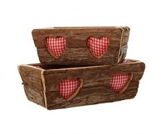 Blumentopf 2er-Set braun