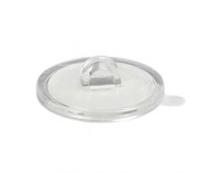 Deckenhaken selbstklebend | Transparent | Klebeknöpfe mit Öse | 5, 20 oder 100 Stück | Zum Aufhängen von Preisschildern, Dekorationselementen etc | Klebehaken / 5 Stück