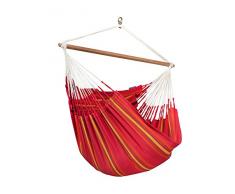 LA SIESTA - Currambera Cherry - Hängestuhl Lounger aus Baumwolle