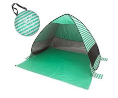UPF 50+ Pop Up Strandzelt Sonnenschutz Strandschirm Sportschirm Tragbarer Zelt Sonnenschirm Baby Baldachin Mit Für Outdoor-Aktivitäten Strandreisen