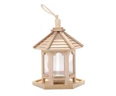 Baslinze Vogelfutterhaus Pet Kleiner Panorama-Vogelfutterspender | Hängende Vogelfutterstation Kompatibel mit Vogelfutter Kleines Vogelfutterhaus Hängend Klein Panorama (A)