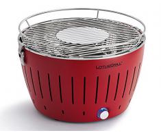 Lotusgrill Holzkohlegrill, feuerrot