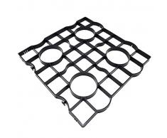 rg-vertrieb Rasengitter Rasenplatten Paddockplatten Rasenwaben Reitplatzbau Gehwegplatten 50x50x2,5 cm (16 Stück (4 m2))