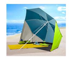 TRI Sonnenschirm-Muschel, Sonnenschutz, Strandmuschel, Strandschirm, Picknickschirm, Taschenschirm, XXL-Sonnenschirm, Campingbedarf, UV 30+, Polyamid, Ø 200 cm