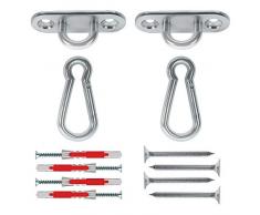 MAMOI Deckenhaken, Schaukelhaken Set 400 kg Schaukel, Deckenhalterung, Aufhängung Haken für Beton, für Holz, Schaukel Befestigung, Hängematte, Boxsack, Liegestuhl, Boxsack Halterung