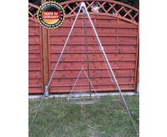 Huber Grillgeräte Dreibein Schwenkgrill mit Edelstahl Rost 45 cm