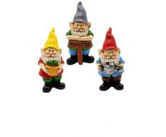 Muamax Miniatur-Gartenzwerge, 3 Stück