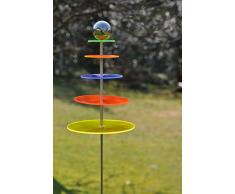 Gartenstecker Stele Turm Sonnenfänger Edelstahl