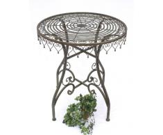 DanDiBo Tisch Gartentisch Malega 12184 Bistrotisch 68 cm Beistelltisch Metall Eisen
