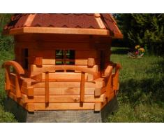 Windmühle, Gartenwindmühle, Windmühlen aus Holz, kugelgelagert 1,4m imprägniert (grün)