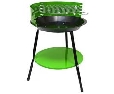 EYEPOWER Camping Holzkohle Grill - 32 cm Grillrost - Festival Standgrill - Dreibein Rundgrill Klein