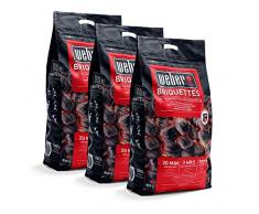 3 x 8kg WEBER BBQ Grillbriketts Holzkohle Brikett NEU 2016 Grill (3)