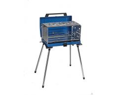 Campingaz Camping Grill Pueblo IV 200 SGR, Gasgrill Camping mit abnehmbaren Füßen, tragbarer Grill und 3-fach Kocher in einem Koffergrill, inkl. Drehspieß, 5.200 Watt
