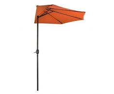 Sonnenschutz Sonnenschirm halbrund La Spezia Terracotta 300x156 cm UV30+