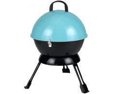 Tepro Mini Kugelgrill HolzkohlegrillSalida für unterwegs oder Camping mit einer Grillfläche von ca. 34,5 cm Ø, türkis