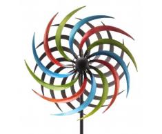 WINDRAD °ART FERRO ° SONNE ° METALL° WINDSPIEL° GARTENSTECKER° H 185 cm° D 48 cm