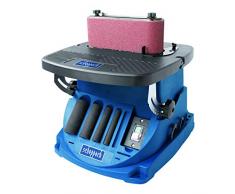 Scheppach oszillierender Spindelschleifer OSM600 (Spindelschleifmaschine mit 450 Watt, neigbar bis 45°, Alu-Tisch, Oszillationshub 16 mm) inkl. 5 Schleifhülsen & 4 gummierten Schleifwalzen