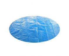 SomeTeam Runder Pool Solarabdeckung Schutz, Solarfolie Poolheizung Solarabdeckplane 6ft Fuß über dem Boden Protection Swimmingpool Blau,152X152CM （5ft）