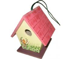 Elmato 10828 Vogelhaus-Zwerg rot, handbemalt