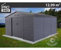 Dancover Geräteschuppen Metallgerätehaus 3,4x3,82x2,05m ProShed®, Anthrazit