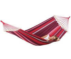 AMAZONAS Stabhängematte Samba Fuego wetterfest und UV-beständig 210cm x 140cm bis 150kg buntgestreift
