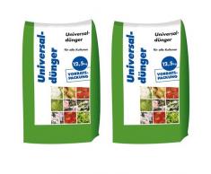 25 kg Universaldünger NPK 8-4-5 Gartendünger organisch-mineralischer Dünger für Blumen & Obst 2x12,5 kg