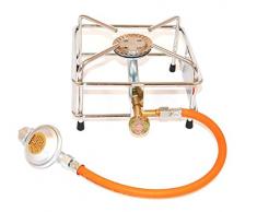 2,5 KW Räucherofen Gasheizung Gasbrenner SET Schlauch+Druckminder Boni-Shop®