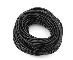 Qmee Bewässerungsrohr, 5 m/10 m/20 m PVC-Bewässerungsschlauch Schlauchrohr 4/7 mm Micro Dripper Bewässerungssystem für Gartengewächshaus-Patio-Rasen(20M)