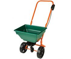 TecTake 402424 Streuwagen mit 25 Liter Fassungsvermögen, vielseitig einsetzbar, große Räder für leichtes Vorankommen