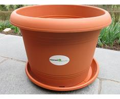 Oliver Blumenkübel Terracotta Kunststoff Blumentopf Pflanztopf d=40 cm