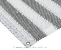 Balkonblende, Rolle mit 90 x 2500cm grün/weiß