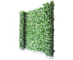 Mendler Balkonsichtschutz Buchenhecke, Windschutz Verkleidung für Terrasse Zaun ~ 300x100cm