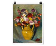 Bilderwelten Poster Wanddekoration Otto Modersohn - Bunter Blumenstrauß Matt 100 x 75cm