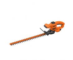 Black+Decker Elektro-Heckenschere (450W, 50 cm Schwertlänge, 18 mm Schnittstärke, T-Handgriff und transparentem Handschutz, für kleinere und mittelgroße Hecken)